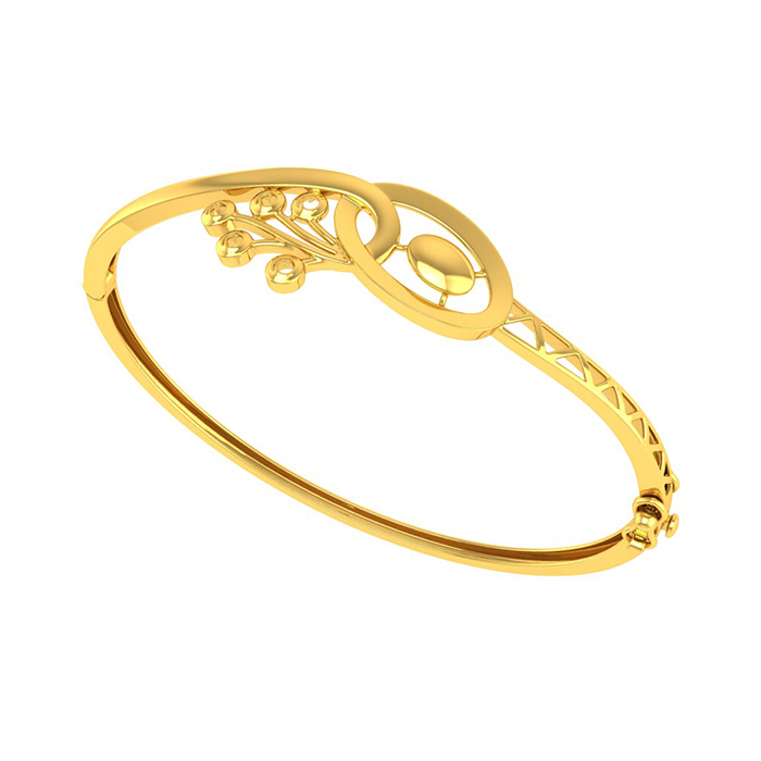 Fancy Oval Bangle | BIS 916 Purity