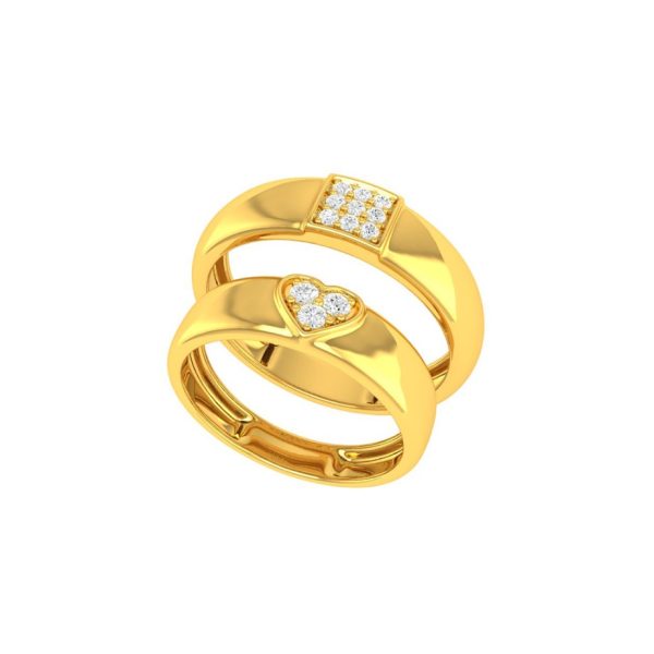 Couple Band Ring  | BIS 916 Purity