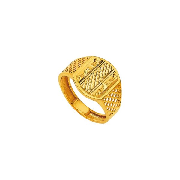 Paul Gold Fancy Gents Ring | BIS 916 Purity