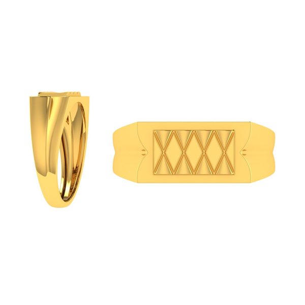 Paul Gold Fancy Gents Ring | BIS 916 Purity