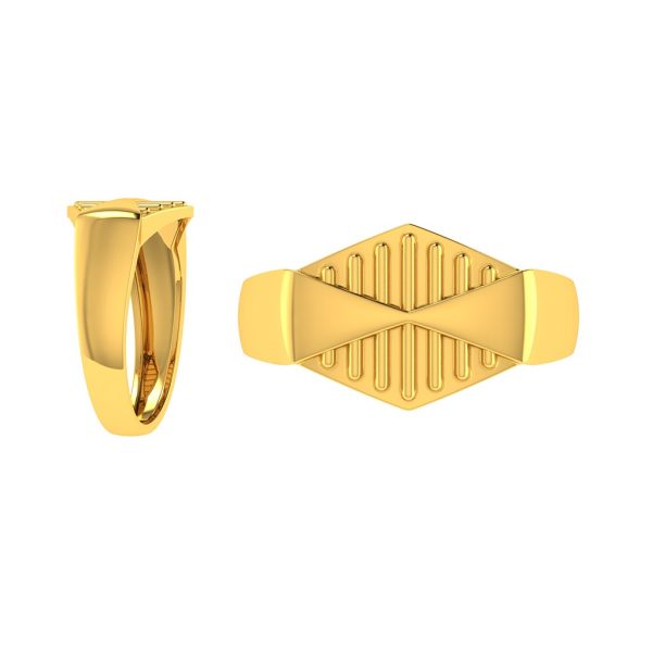 Paul Gold Fancy Gents Ring | BIS 916 Purity